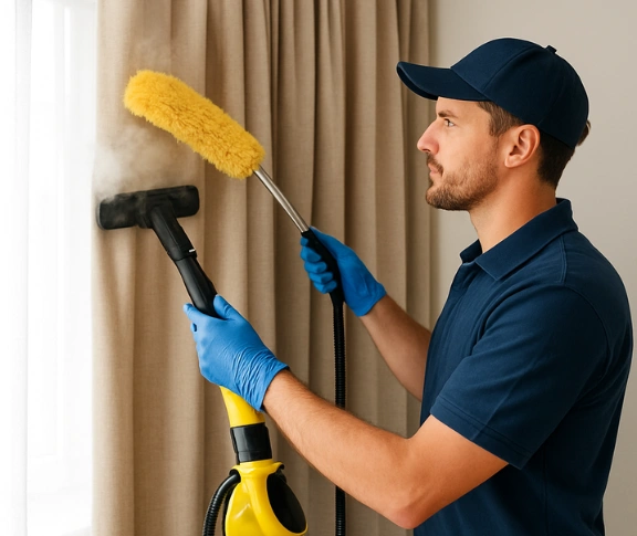 Trusted drapes cleaning technician Matty Curtain Cleaning wallace-vic QLD