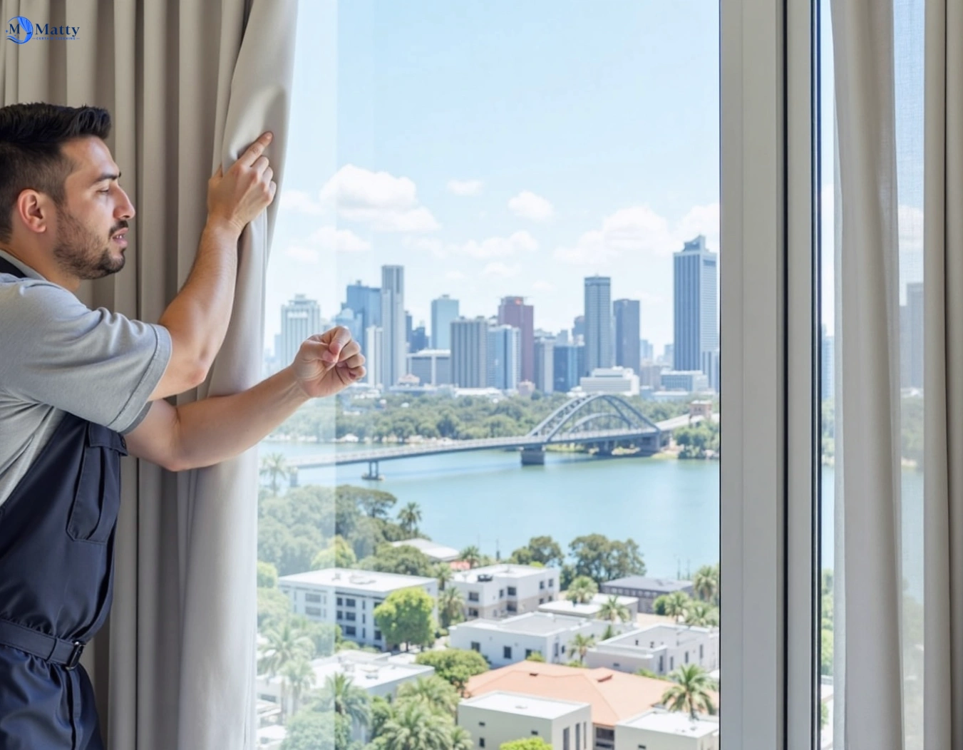 Professional curtain steam cleaning service wallace-vic QLD by Matty Curtain Cleaning
